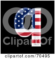 American Symbol Lowercase Q