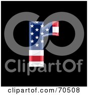 American Symbol Lowercase R