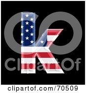 American Symbol Lowercase K