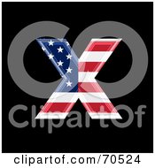 American Symbol Lowercase X