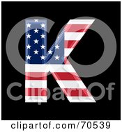 Poster, Art Print Of American Symbol Capital K