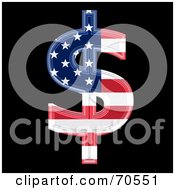 Royalty Free RF Clipart Illustration Of An American Symbol Dollar by chrisroll