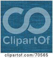 Royalty Free RF Clipart Illustration Of A Blue Yarn Weave Background