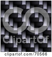 Royalty Free RF Clipart Illustration Of A Closeup Of A Gray And Black Carbon Fiber Weave