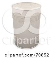 3d White Tin Can