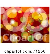 Poster, Art Print Of Red And Gold Christmas Sparkle Background