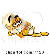 Barrel Mascot Cartoon Character Resting His Head On His Hand
