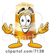 Poster, Art Print Of Barrel Mascot Cartoon Character With Welcoming Open Arms
