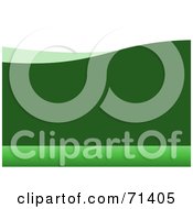 Poster, Art Print Of Wavy Green And White Background With Text Space