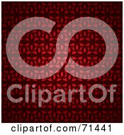 Poster, Art Print Of Red Circle And Diamond Pattern Background