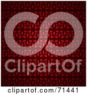 Royalty Free RF Clipart Illustration Of A Red Circle And Diamond Pattern Background