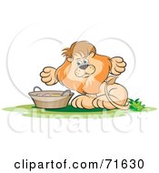 Poster, Art Print Of Male Lion With A Basket