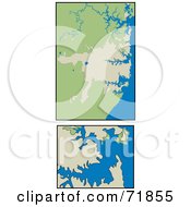 Royalty Free RF Clipart Illustration Of A Digital Collage Of Sydney Maps