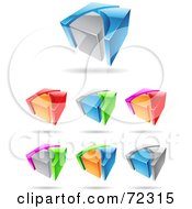 Royalty Free RF Clipart Illustration Of A Digital Collage Of Colorful 3d Icons Version 1
