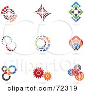 Poster, Art Print Of Digital Collage Of Colorful Logo Icons - Version 4