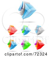 Royalty Free RF Clipart Illustration Of A Digital Collage Of Colorful 3d Icons Version 2