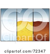 Royalty Free RF Clipart Illustration Of A Digital Collage Of Blank Vertical Water Beer And Soda Banners