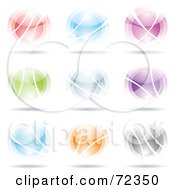 Royalty Free RF Clipart Illustration Of A Digital Collage Of Colorful Logo Icons Version 18