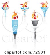 Poster, Art Print Of Digital Collage Of Olympic Torches