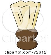 Royalty Free RF Clipart Illustration Of An Old Fashioned Shaving Brush