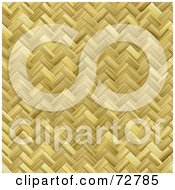 Royalty Free RF Clipart Illustration Of A Woven Basket Weave Texture Background by Arena Creative