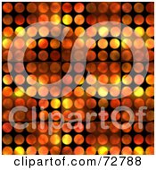 Poster, Art Print Of Background Of Flames Over Black Circles