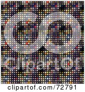 Poster, Art Print Of Colorful Circle Disco Dot Background