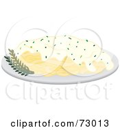 Poster, Art Print Of Dinner Plate Of Fettuccine