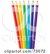 Group Of Fanned Colored Pencils