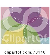 Royalty Free RF Clipart Illustration Of A Colorful Petal Like Kaleidoscope Background