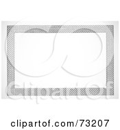 Royalty Free RF Clipart Illustration Of A Black And White Border Frame With Text Space Version 2