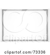 Royalty Free RF Clipart Illustration Of A Black And White Border Frame With Text Space Version 3