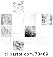 Poster, Art Print Of Digital Collage Of Black And White Texture Backgrounds