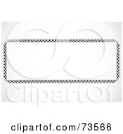 Royalty Free RF Clipart Illustration Of A Black And White Border Frame With Text Space Version 15