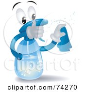 Spray Bottle Character Squirting