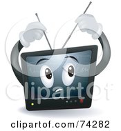 Television Character Adjusting His Antennae