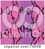 Royalty Free RF Clipart Illustration Of A Purple Python Snake Skin Pattern Background by Monica