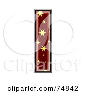Royalty Free RF Clipart Illustration Of A Starry Symbol Lowercase Letter L