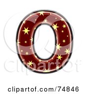 Royalty Free RF Clipart Illustration Of A Starry Symbol Capital Letter O