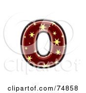 Poster, Art Print Of Starry Symbol Lowercase Letter O
