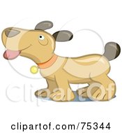 Poster, Art Print Of Happy Puppy Dog Panting