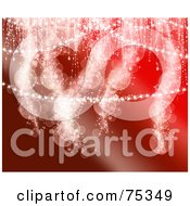 Royalty Free RF Clipart Illustration Of A Red Glittery Blur Christmas Background by MacX