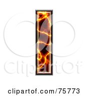 Royalty Free RF Clipart Illustration Of A Magma Symbol Lowercase Letter N by chrisroll