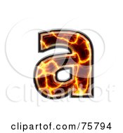 Royalty Free RF Clipart Illustration Of A Magma Symbol Lowercase Letter A by chrisroll