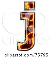 Royalty Free RF Clipart Illustration Of A Magma Symbol Lowercase Letter J