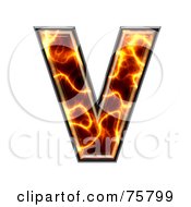Royalty Free RF Clipart Illustration Of A Magma Symbol Capital Letter V
