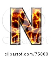 Royalty Free RF Clipart Illustration Of A Magma Symbol Capital Letter N