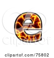 Royalty Free RF Clipart Illustration Of A Magma Symbol Lowercase Letter E