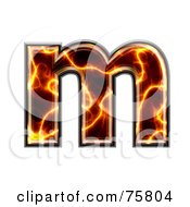 Royalty Free RF Clipart Illustration Of A Magma Symbol Lowercase Letter M