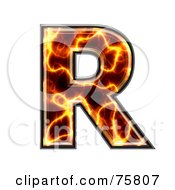 Royalty Free RF Clipart Illustration Of A Magma Symbol Capital Letter R